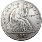 US 1851 Seated Liberty Half Dollars Copy Coin