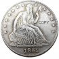 US 1851 Seated Liberty Half Dollars Copy Coin
