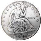 US 1854 Seated Liberty Half Dollars Copy Coin US 1854 Seated Liberty Half Dollars Copy Coin