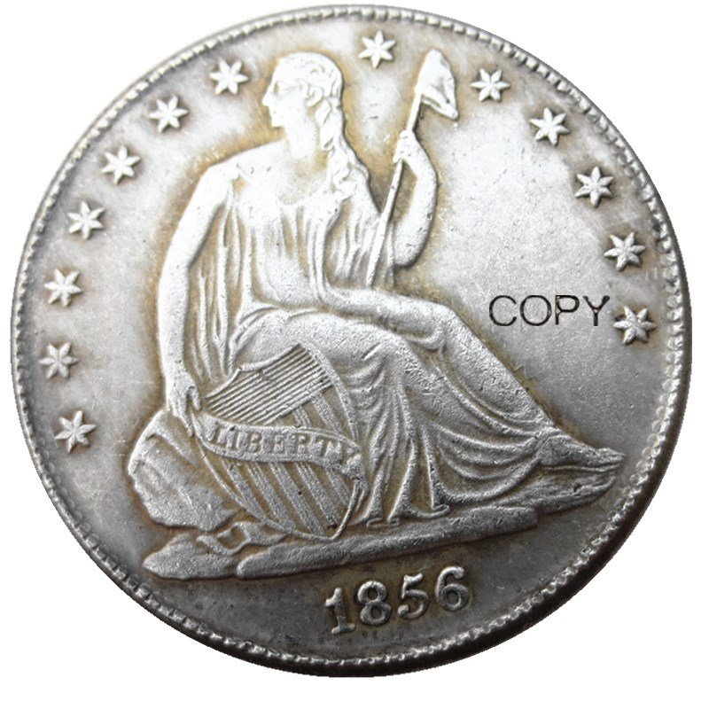 US 1856 Seated Liberty Half Dollars Copy Coin