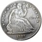 US 1857 Seated Liberty Half Dollars Copy Coin