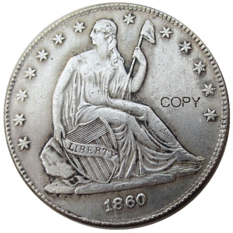US 1860 Seated Liberty Half Dollars Copy Coin