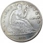 US 1861 Seated Liberty Half Dollars Copy Coin