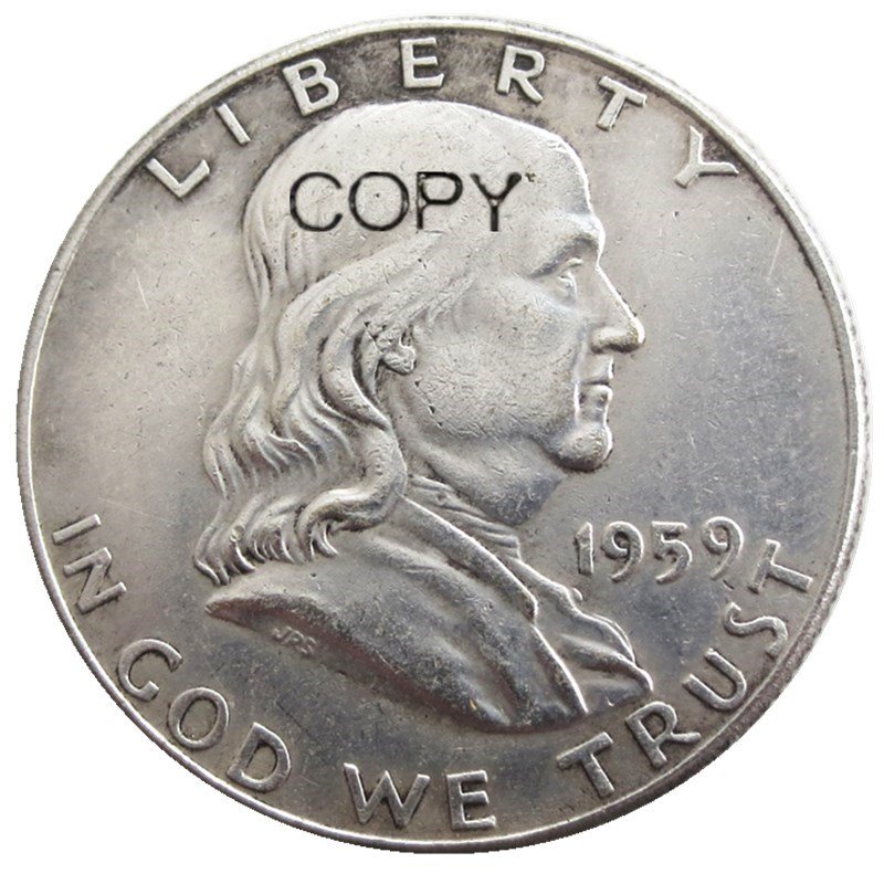 US 1959 Franklin Half Dollar Copy Coin