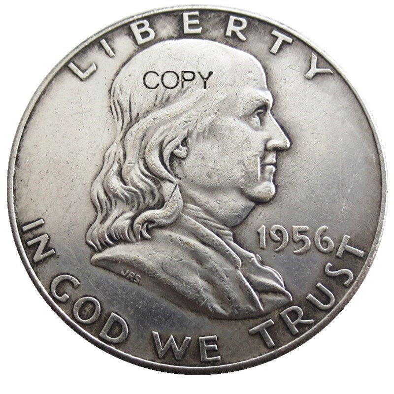 US 1956 Franklin Half Dollar Copy Coin