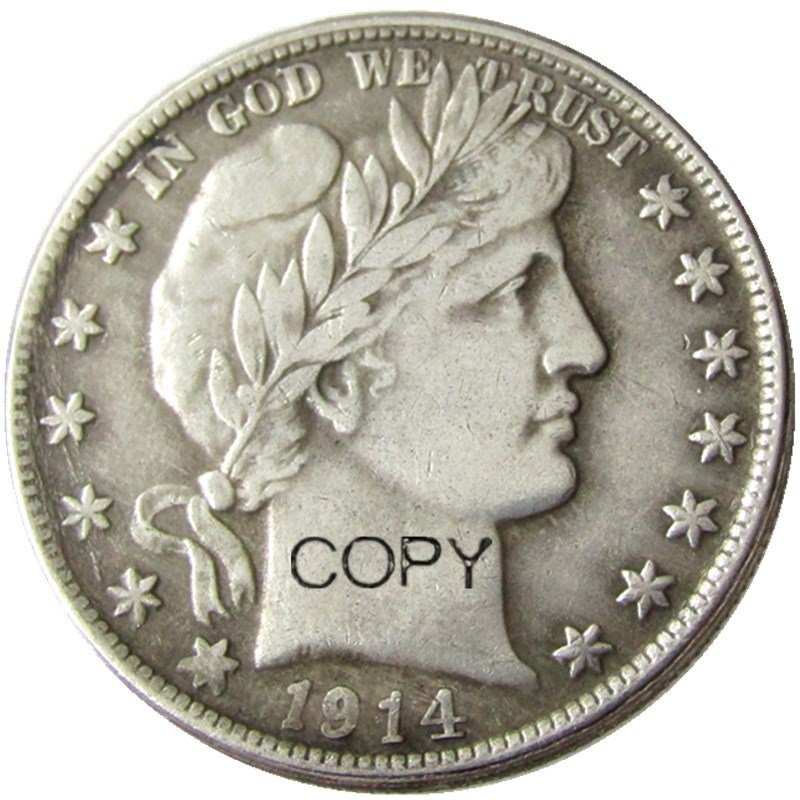 US 1914 Barber Half Dollar Copy Coin