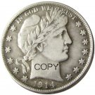 US 1914 Barber Half Dollar Copy Coin