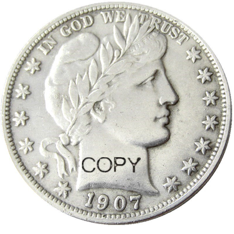 US 1907 Barber Half Dollar Copy Coin