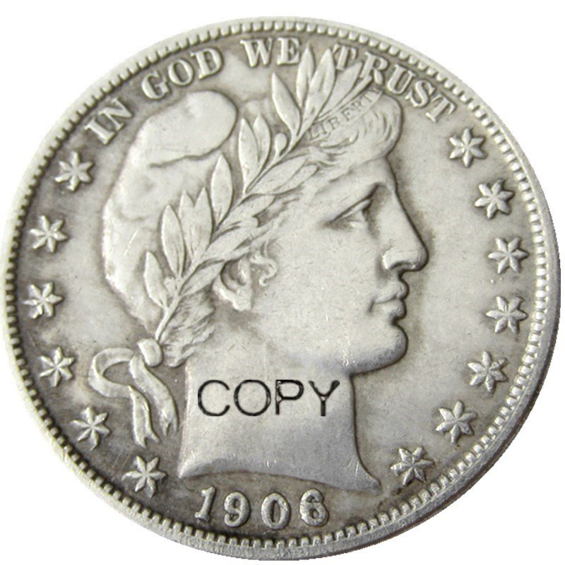 US 1906 Barber Half Dollar Copy Coin