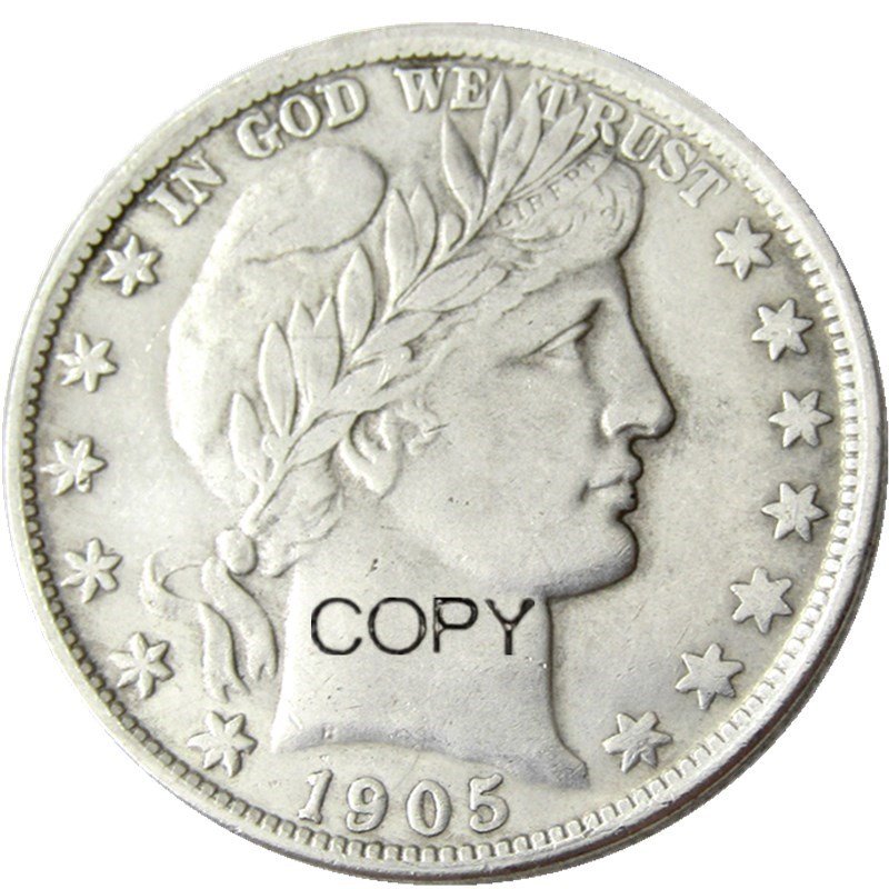 US 1905 Barber Half Dollar Copy Coin