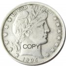 US 1905 Barber Half Dollar Copy Coin US 1905 Barber Half Dollar Copy Coin