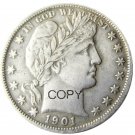 US 1901 Barber Half Dollar Copy Coin US 1901 Barber Half Dollar Copy Coin