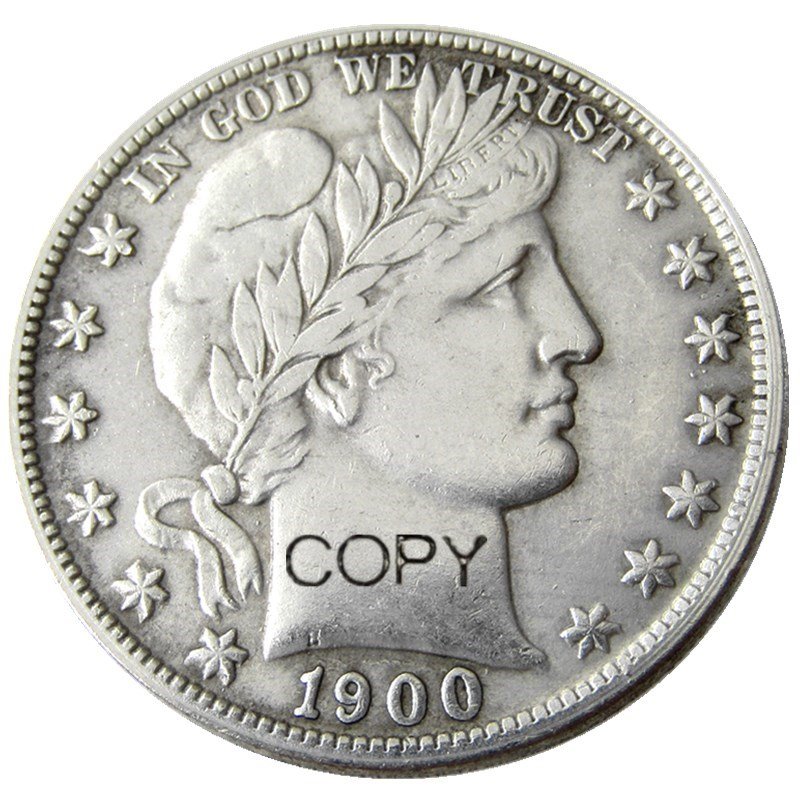 US 1900 Barber Half Dollar Copy Coin