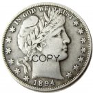 US 1894 Barber Half Dollar Copy Coin US 1894 Barber Half Dollar Copy Coin