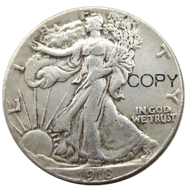 US 1918 Walking Liberty Half Dollar Copy Coin