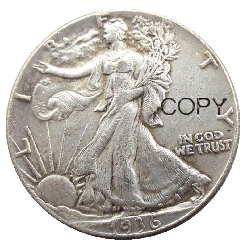US 1936-D Walking Liberty Half Dollar Copy Coin