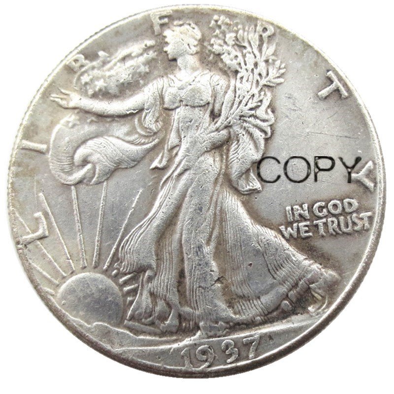 US 1937-S Walking Liberty Half Dollar Copy Coin
