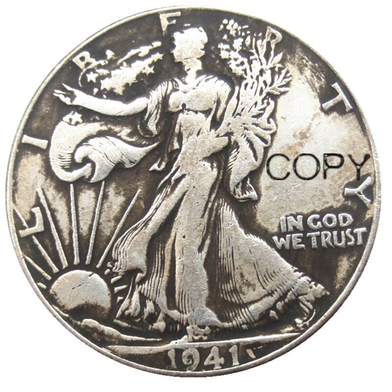 US 1941 Walking Liberty Half Dollar Copy Coin