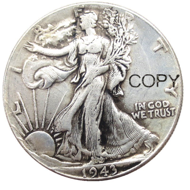 US 1943 Walking Liberty Half Dollar Copy Coin