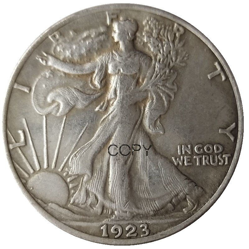 US 1923 Walking Liberty Half Dollar Copy Coin