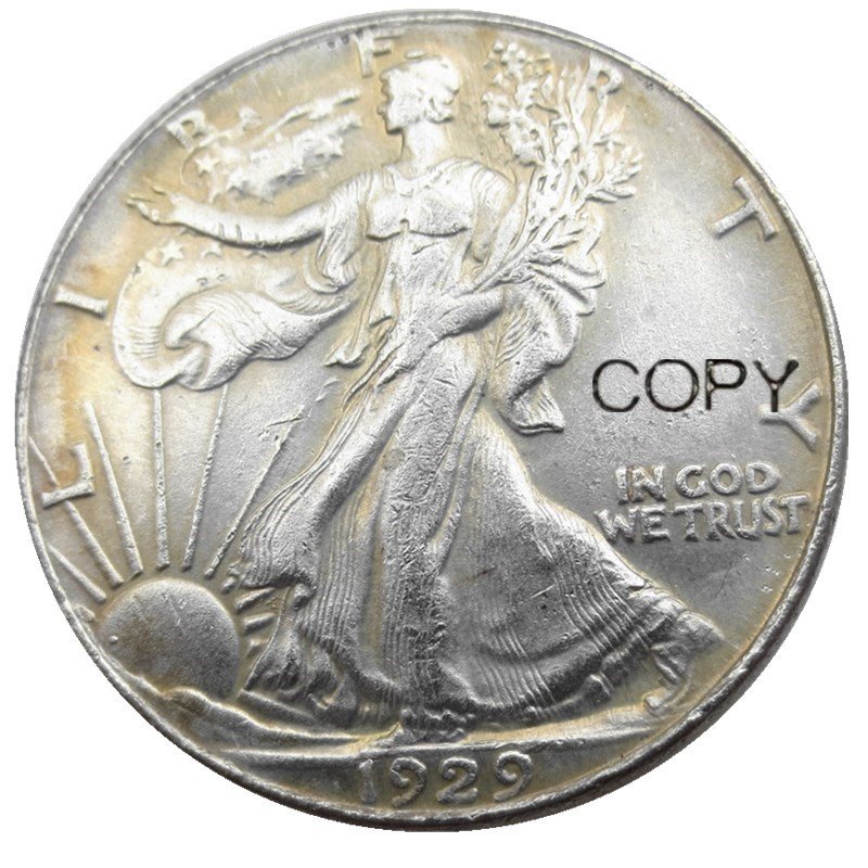 US 1929-D Walking Liberty Half Dollar Copy Coin