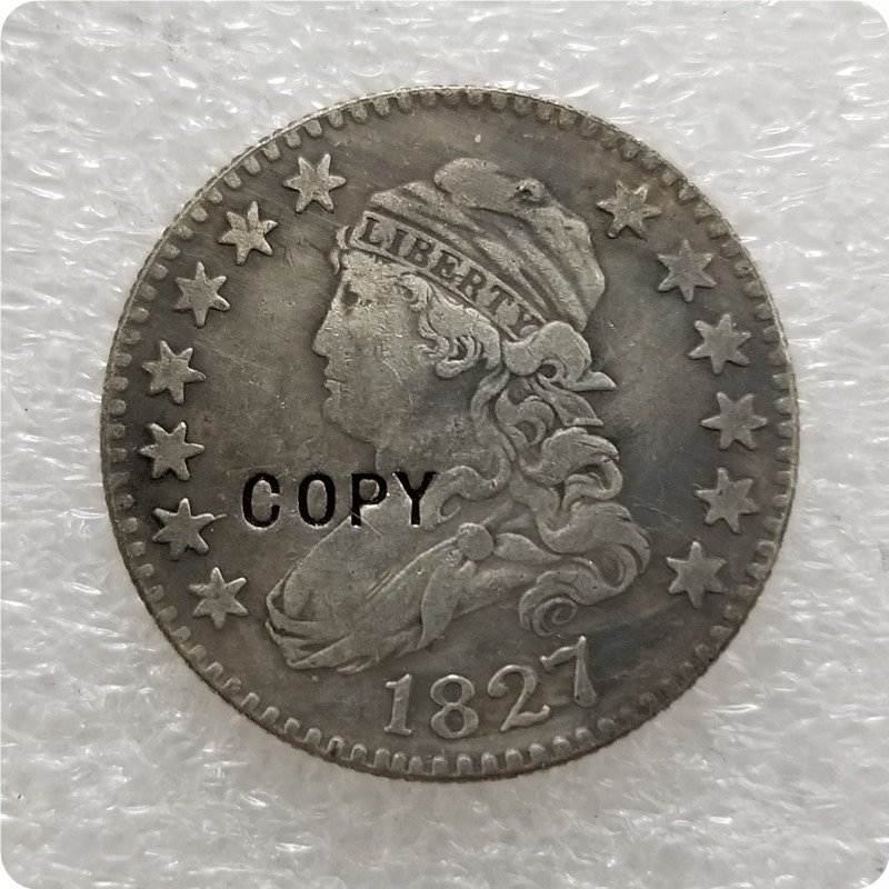 USA 1827 Capped Bust 25 Cents Quarters Dollars Copy Coin