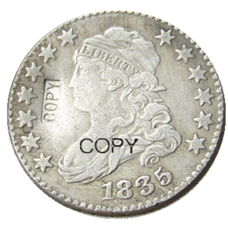 USA 1835 Capped Bust 25 Cents Quarters Dollars Copy Coin