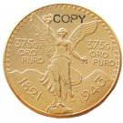 1943 Mexico 50 Peso Gold Plated Copy Coin 1943 Mexico 50 Peso Gold Plated Copy Coin