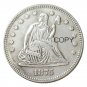 USA 1875 Seated Liberty Quarter Dollars 25 Cent Copy Coin