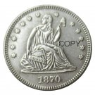 USA 1870 Seated Liberty Quarter Dollars 25 Cent Copy Coin USA 1870 Seated Liberty Quarter Dollars 25 Cent Copy Coin