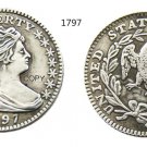 USA 1797 Draped Bust 5C Half Dime Copy Coins