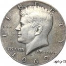 US 1969-D Liberty 1/2 Kennedy Half Dollar Copy Coin US 1969-D Liberty 1/2 Kennedy Half Dollar Copy Coin