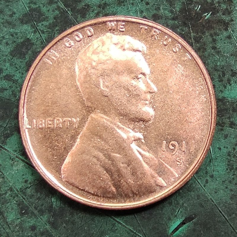 US 1911-S Lincoln One Cent Copy Coin