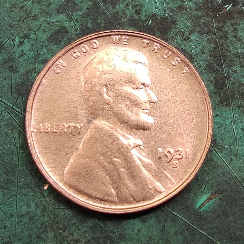 US 1931-S Lincoln One Cent Copy Coin