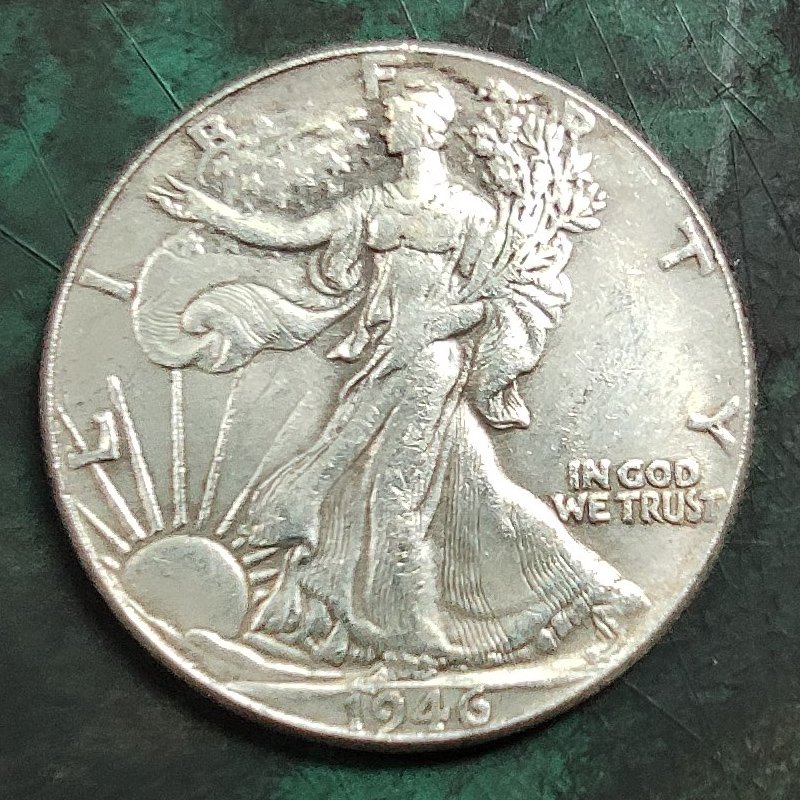 US 1946-D Walking Liberty Half Dollar Copy Coin