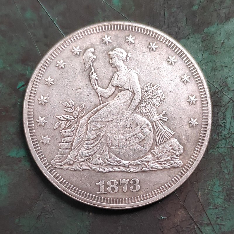 US 1873 Trade Dollar Copy Coin