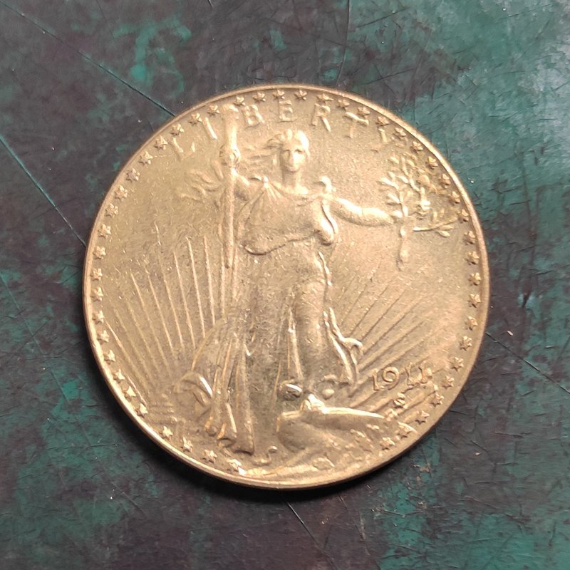 US 1911 Twenty Dollars St. Gaudens $20 Copy Coin