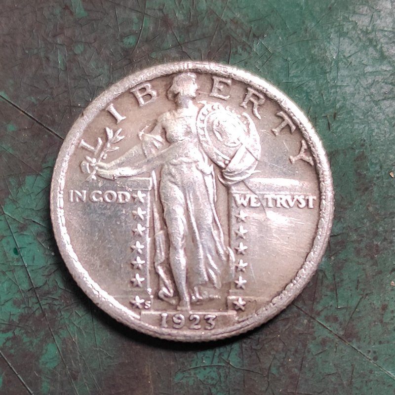 US 1923-S Standing Liberty Quarter Dollar Copy Coin