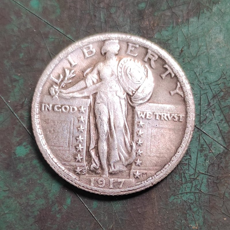 US 1917-S Standing Liberty Quarter Dollar Copy Coin