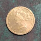 US 1888 Liberty Head Ten Dollars $10 Copy Coin US 1888 Liberty Head Ten Dollars $10 Copy Coin