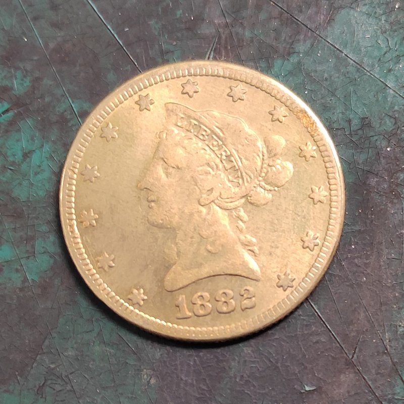 US 1882 Liberty Head Ten Dollars $10 Copy Coin