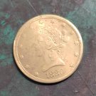 US 1880 Liberty Head Ten Dollars $10 Copy Coin