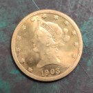 US 1903 Liberty Head Ten Dollars $10 Copy Coin US 1903 Liberty Head Ten Dollars $10 Copy Coin