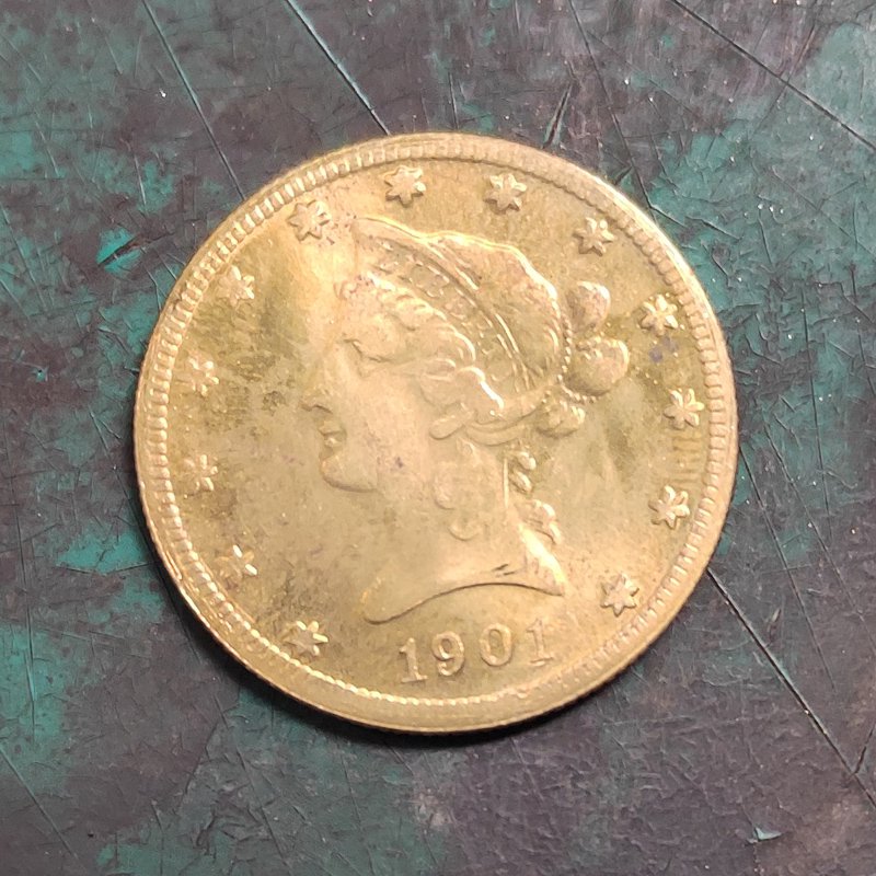 US 1901 Liberty Head Ten Dollars $10 Copy Coin