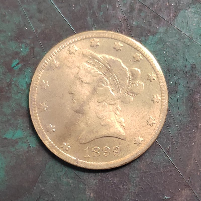 US 1899 Liberty Head Ten Dollars $10 Copy Coin