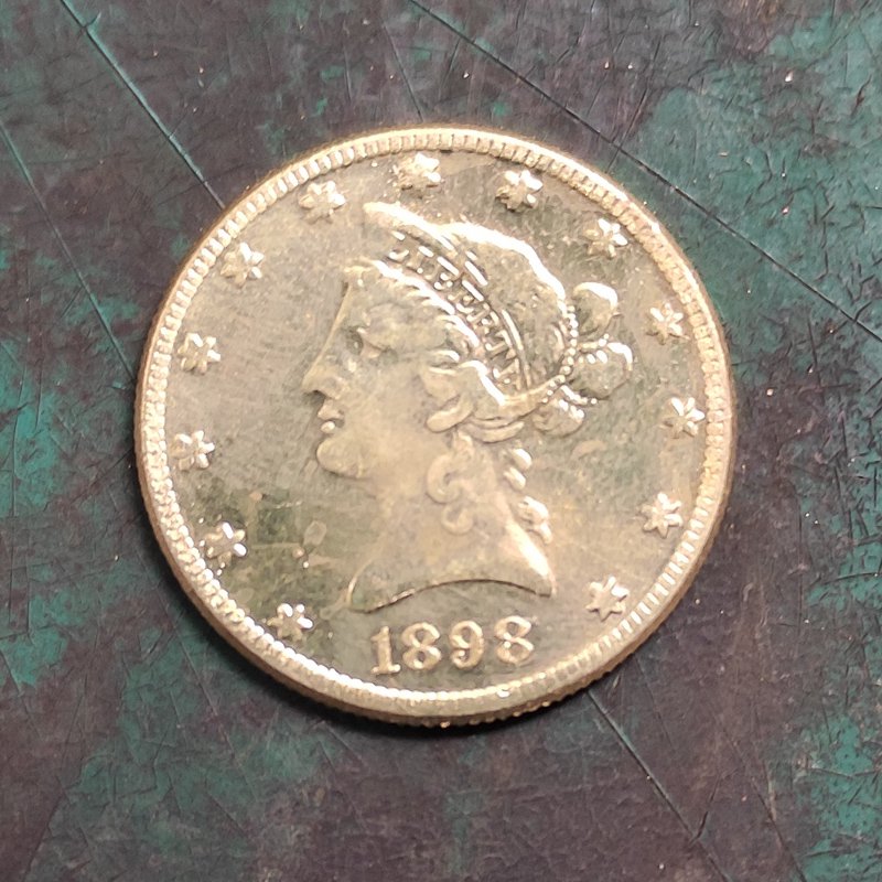 US 1898 Liberty Head Ten Dollars $10 Copy Coin