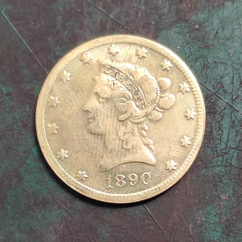 US 1890 Liberty Head Ten Dollars $10 Copy Coin