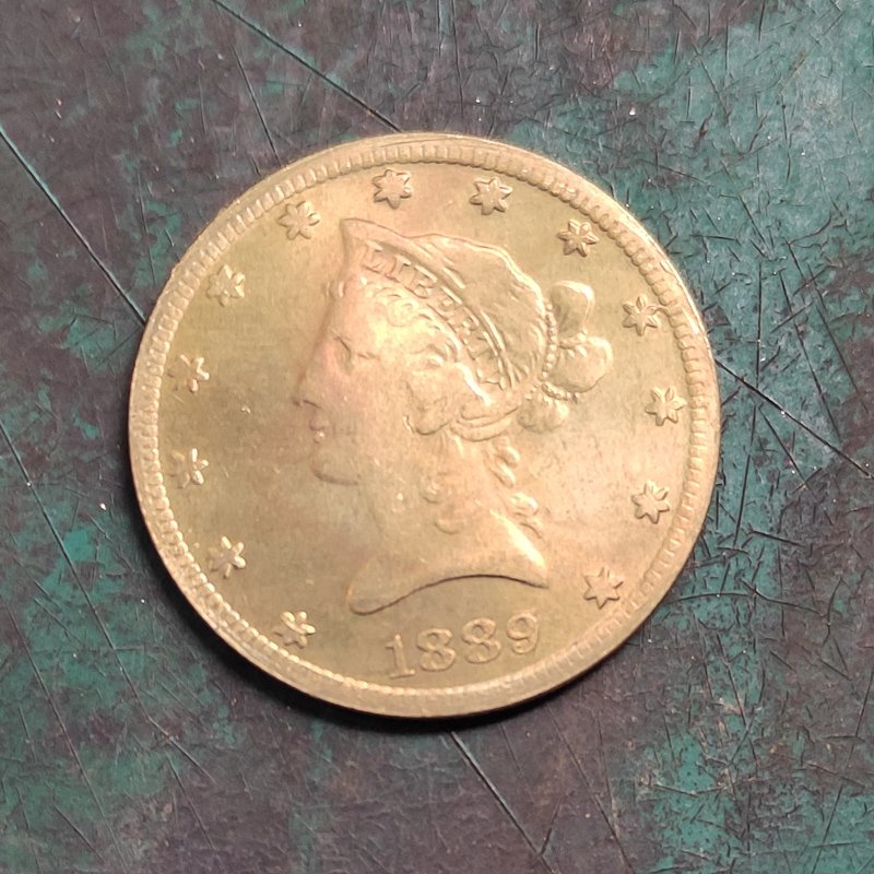 US 1889 Liberty Head Ten Dollars $10 Copy Coin