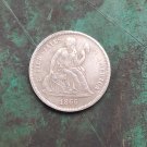 US 1866 Seated Liberty One Dime Copy Coin