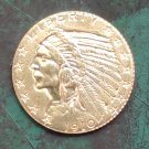 US 1910 Indian Head Quarter Eagle $5 Five Dollar Copy Coin